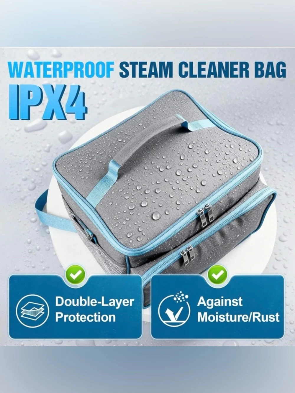 Heavy-Duty Durable Fabric Steam Cleaner Storage Bag (Case Only)